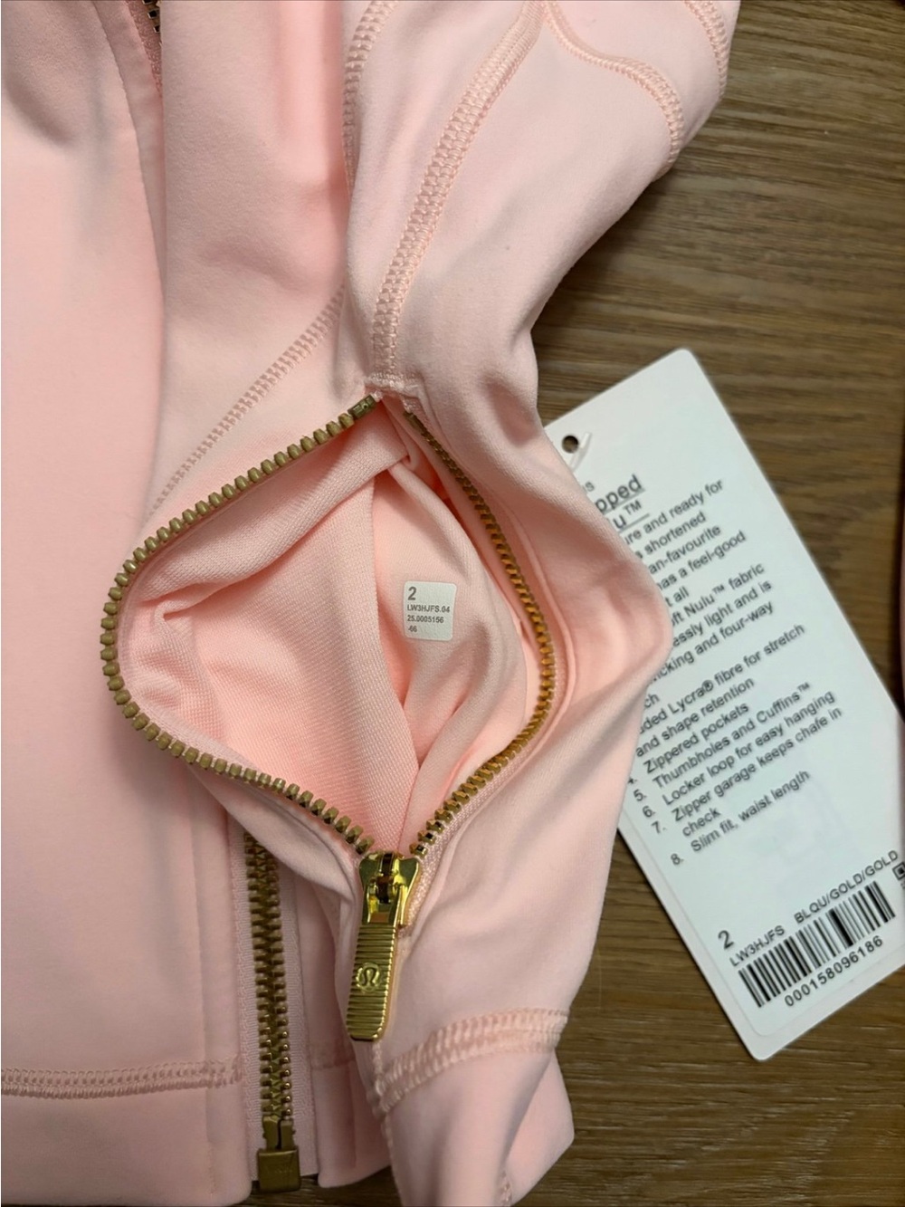 Lululemon Define Cropped Jacket NWT pink 2 - Picture 4 of 4